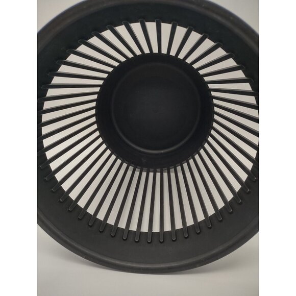 Vintage 1970s 80s Heller Canada 12" Black Trash Can Storage Bin, MCM Mid Century - Picture 9 of 16